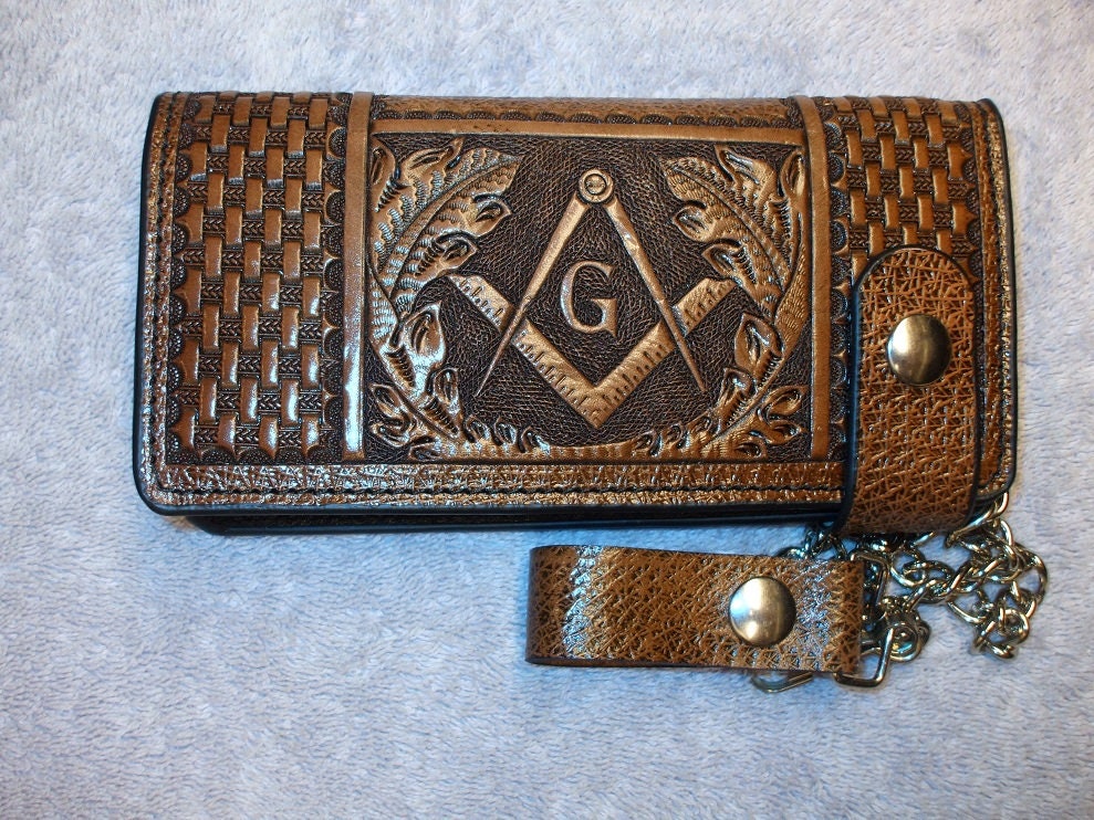 ships same day as ordered masonic long wallet Tassen & portemonnees Portemonnees & Geldclips Portemonnee met ketting freemason chain long wallet 