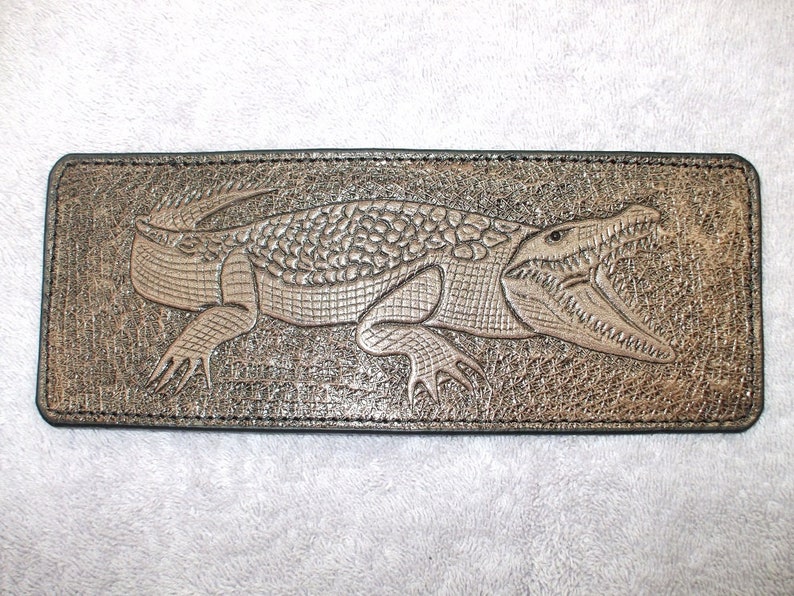 alligator wallet wallet / billfold, gator wallet/billfold. A-12 I ship the same day as you order image 1