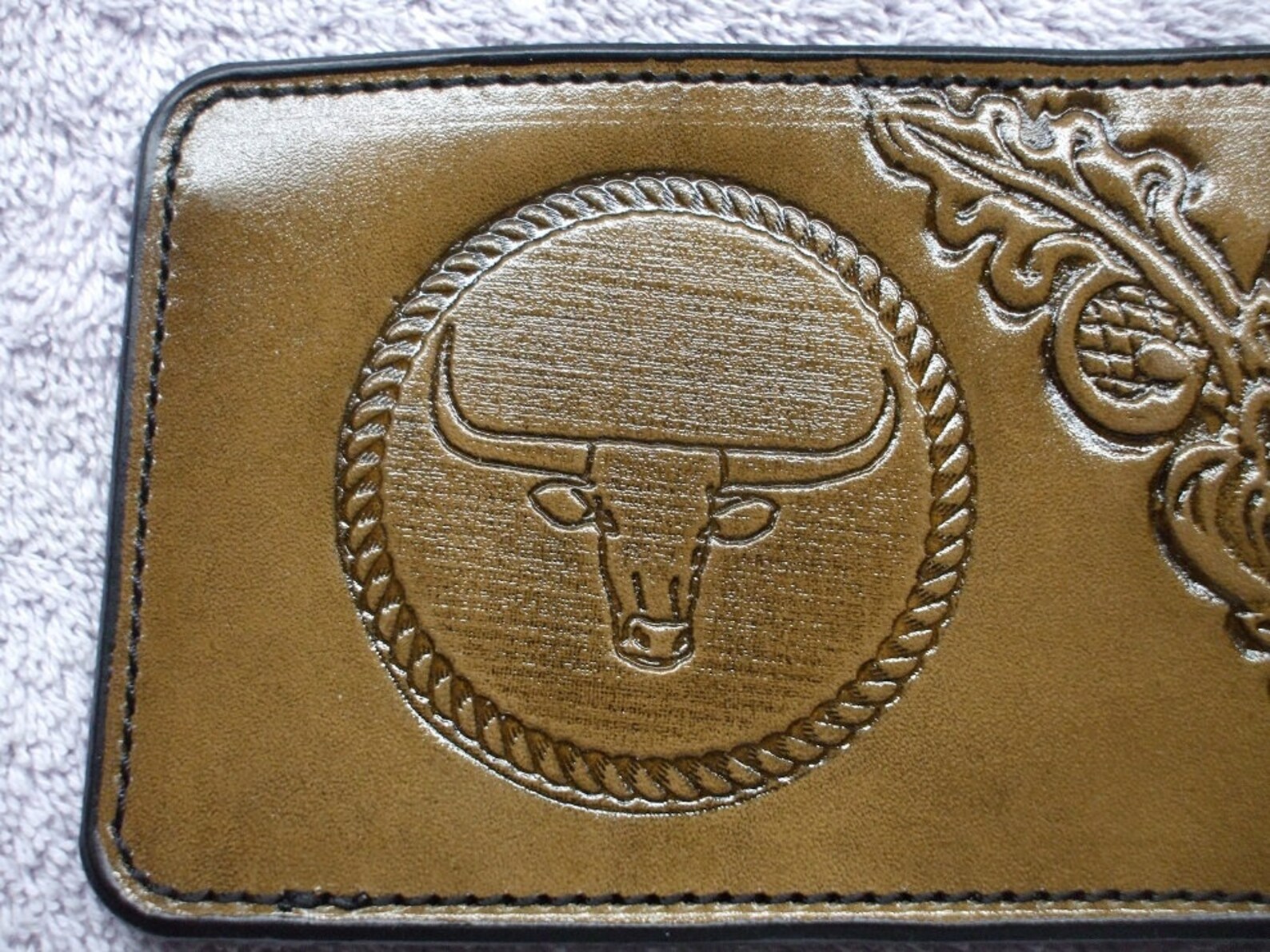 Custom Texas seal wallet / billfold Texas longhorn wallet Etsy