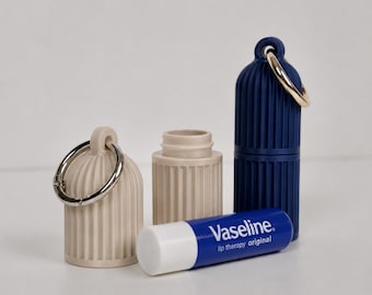 Lip Balm Holder Keychain | Chapstick Holder | Lip Balm Case | Available in 2 Sizes