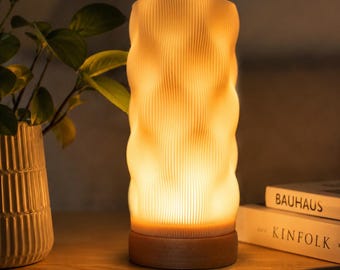 Modern Bedside Lamp | Ambient Mood Light | Minimalist Night Light | Cozy Bedroom Decor | Unique Desk Lamp