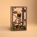 Woodland Jumping Spider Enclosure Kit \u2013 Complete Terrarium with Hide, Feeder, Water Dish product logo