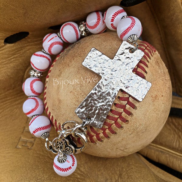 SPORTS BALL BEAD NAME BRACELET CUSTOM ORDER - 7 SPORTS