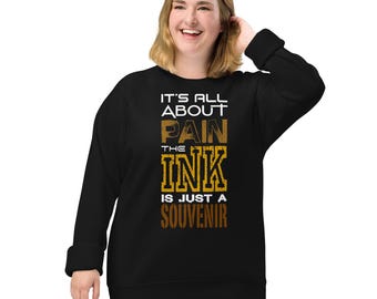 Inked Style Bio-Unisex-Raglan-Sweatshirt