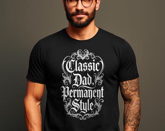 Tattooed Dad T‑Shirt – Bold Classic Lettering Design – Perfect Father’s Day Gift for Tattooed Fathers