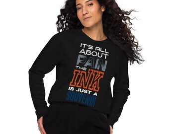 Sudadera orgánica raglán unisex