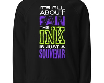Sudadera orgánica raglán unisex