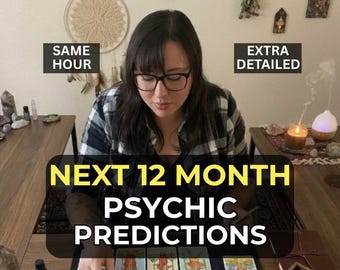 今後12ヶ月の霊視予言（即日）、恋愛、キャリア、人生に関するガイダンス、今後の1年間の洞察