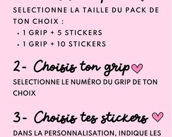 Pack grip magnétique + stickers holographiques au choix | Accessoire liseuse/téléphone/tablette | Cadeau lectrice