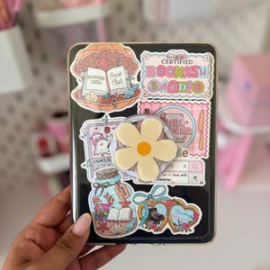 Magnetische "bloem"-houder | Accessoire voor e-reader/telefoon/tablet | Cadeau voor lezers