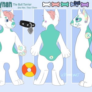 Digital Fursuit Friendly Ref Sheet Commissions