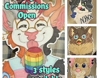 Fursona Badge Commissions
