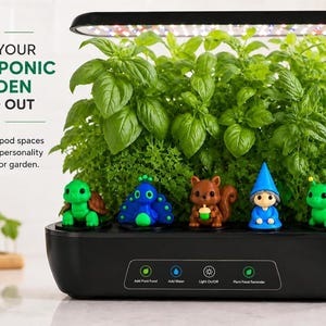 Hydrocultuur kweekgatenhoezen 5 stuks decoratieve doppen Gnome Backyard Friends