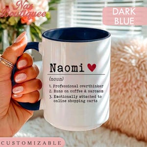 Personalized Name Definition Mug, Custom Funny Birthday Gift For Her, Cute Co-worker Coffee Mug NB0099