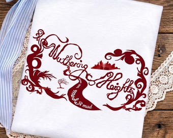 Drive Me Mad Wuthering Heights PNG, conception de chemise gothique romane Emily Bronte, fichier livresque littéraire Cathy Heathcliff