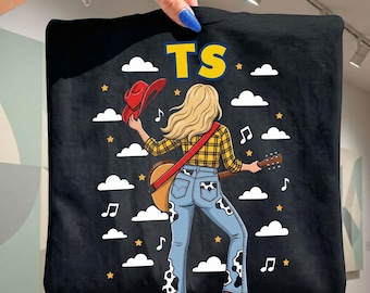 Jessie Toy Story PNG fichier numérique, conception de chemise nuage cow-girl western guitare, anniversaire fille vacances en famille 2026 téléchargement