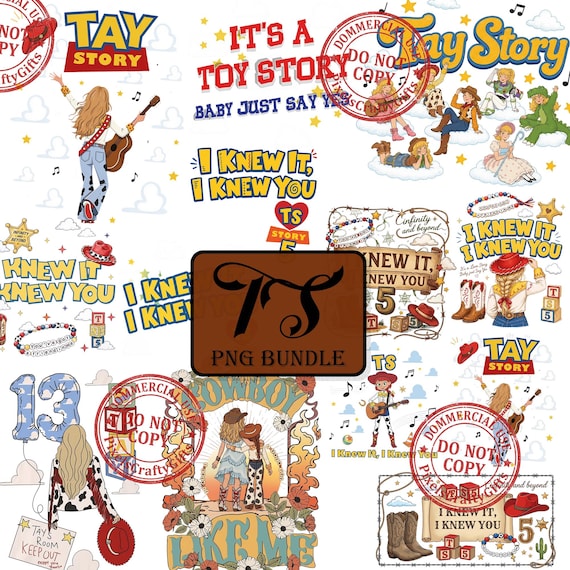 Toy Story TS PNG Bundle, I Knew It I Knew You Western Cowgirl Design, Retro Toy Friends Sublimation Digital Download