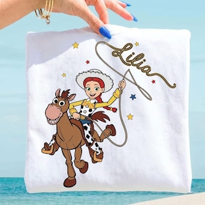 Personalized Jessie Toy Story PNG File, Custom Name Cowgirl Birthday Shirt Design, Disney Trip Family Matching Digital Download, Tay Story image 1