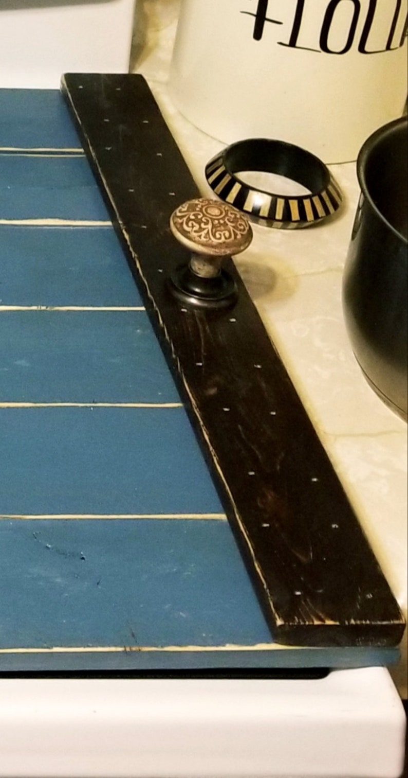 Noodle Board with brown ceramic handles Etsy