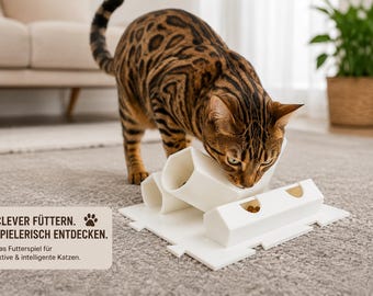 Kitos Cat V1 – interaktives Katzenspielzeug mit Leckerli-Suche | Spielspaß für neugierige Katzen