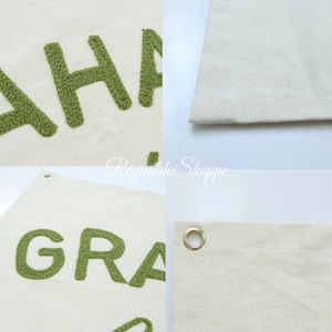 Personalized Hand Embroidered Name Pennant Flag, Custom Baby Name Banner, Nursery Wall Decor, Kids Room Decor, Baby Gift image 5
