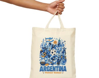Argentina soccer collage Tote Bag | Vamos! football fan art