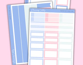 Marché Aux Fleurs Functional Add Ons | Planner Sticker Sheet | Memory Planning Stickers