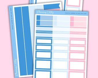 Coastal Summer in Cape Cod Functional Add Ons | Planner Sticker Sheet | Memory Planning Stickers