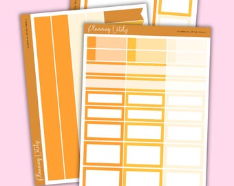 Pumpkin Spice Functional Add Ons | Planner Sticker Sheet | Memory Planning Stickers