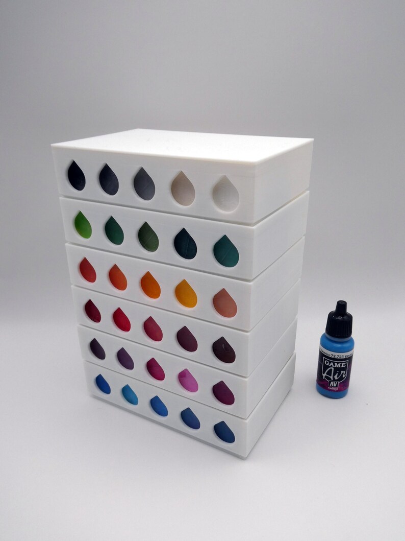 Dropstack Painter: 30 Paint Storage Rack | Stackable Vallejo & Army ...
