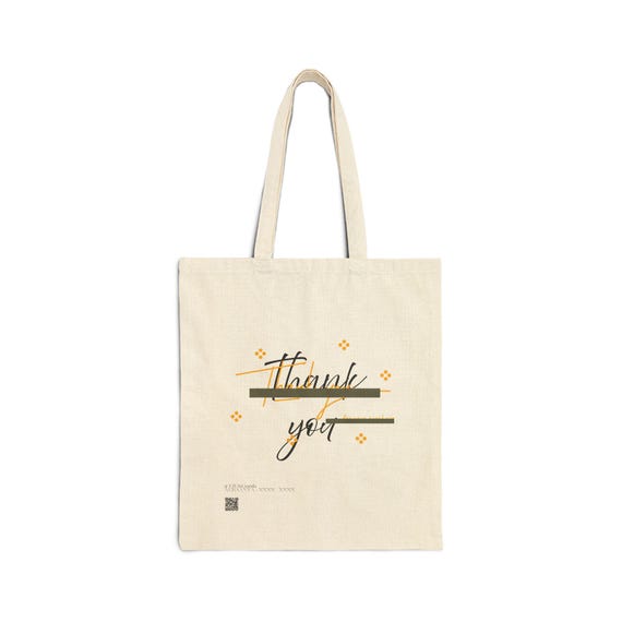 Cotton Canvas Tote Bag