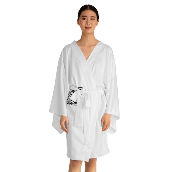 QR Code Number 16 Kimono Robe | Long Sleeve AOP