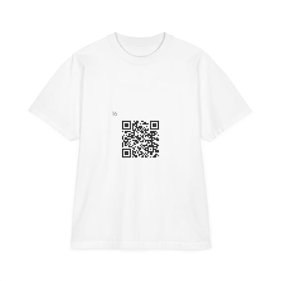 QR Code T-Shirt | Tiny Numeric Print