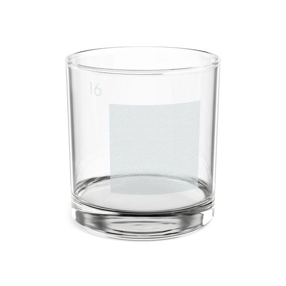 Engraved Initial Monogram Whiskey Glass 16 | 10.5oz Rock Glass