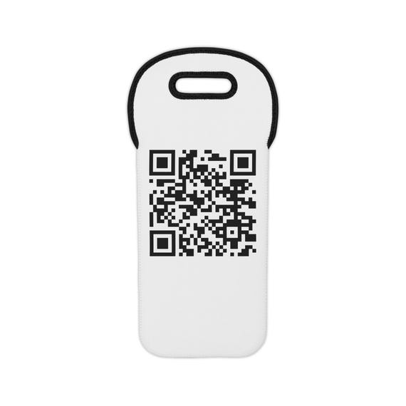 QR Code Wine Tote Bag | Personalized Scanable Design