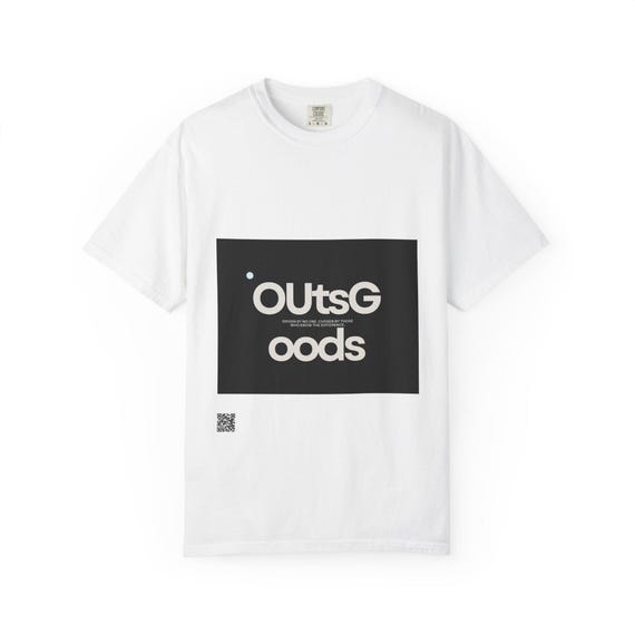 OutsGoods logo T-shirt | Graphic Tee, Minimal Black Box Design