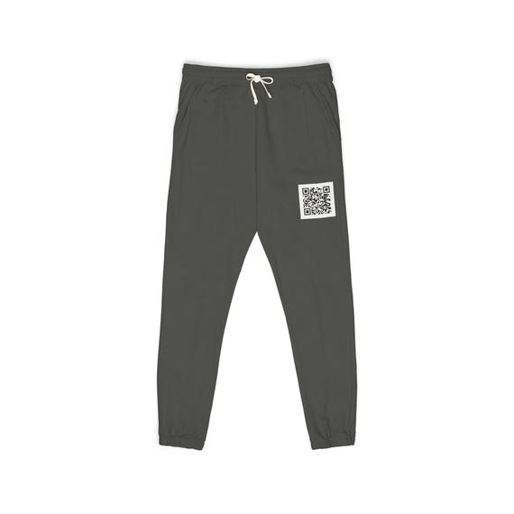 QR Code Pocket Graphic Sweatpants | Tech Streetwear