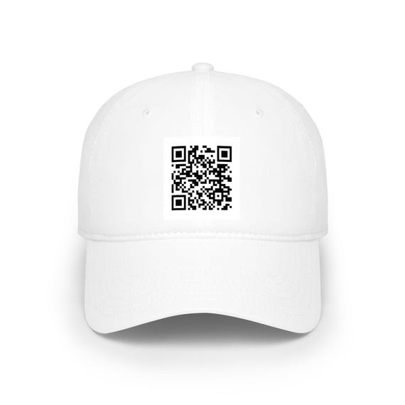 QR Code Baseball Cap | Minimalist Tech Cotton Twill Hat