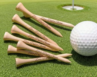 Personalized engraved golf ball pins for Golfers,Customized phrase,Golfer Gift Idea, Engraved Bamboo Ball stud for Birthday or Holida