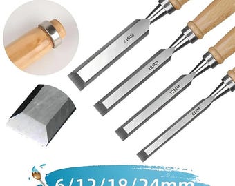 5pcs Wood Carving Chisel Set | Manual Hand Gouges for Woodworking & Carving | DIY Carpenter Craft Tools