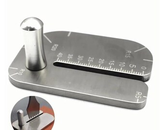 Leather Cutting Ruler Tool | Stainless Steel Leather Pulling Board | Manual Leather Cutting Guide for DIY Leathercraft & Craft Projects