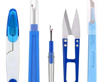 5PCS Seam Ripper Thread Cutter Set, U Shape Snips, Stitch Remover, Sewing Craft Tools