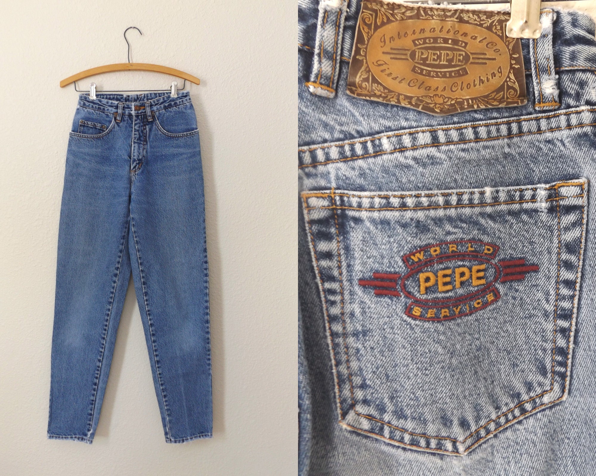 - Jeans Pepe Etsy 90s