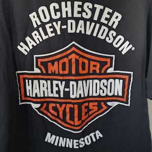 Vintage Harley Davidson Minnesota T-Shirt – 90s Biker Graphic Tee, Motorcycle Shirt, Retro Road Trip Tee - Men&#39;s extra-large / XL - 1990s