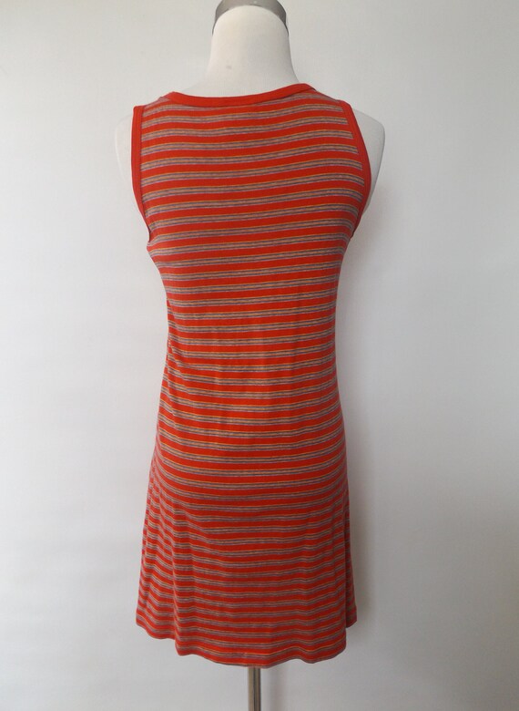 vintage 90s stripe grunge mini dress - large calv… - image 10