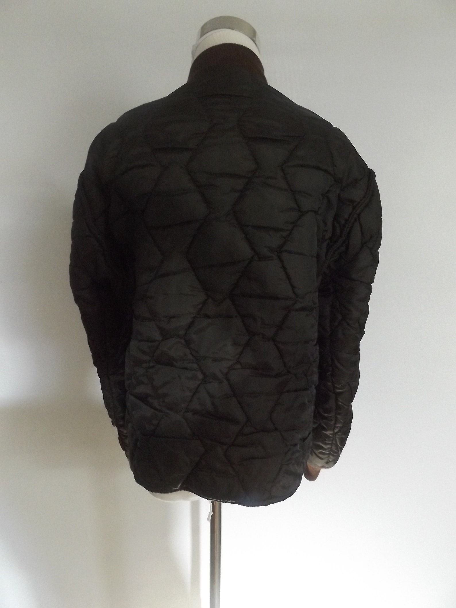 Brown quilted liner jacket / vintage 70s nylon men's | Etsy