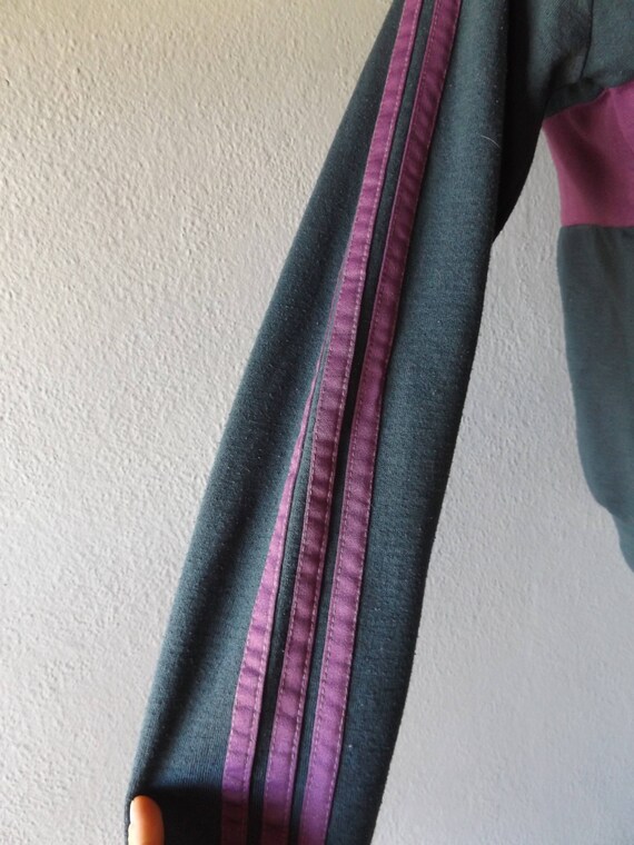 adidas trefoil pullover jumper - vintage 80s gray… - image 4
