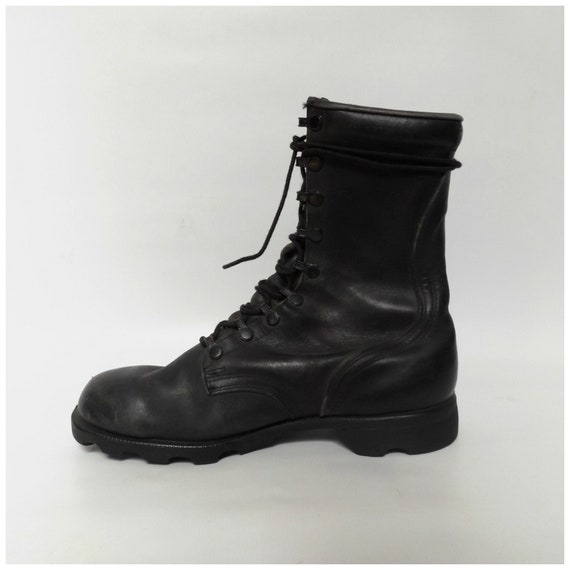 black combat boots / men's size 8 1/2 / vintage 70