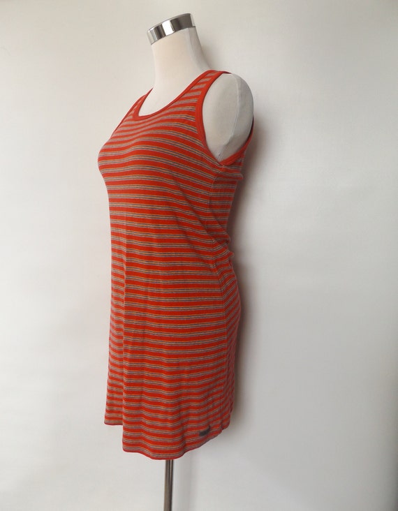 vintage 90s stripe grunge mini dress - large calv… - image 8