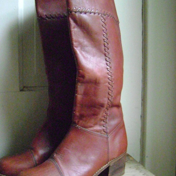 Vintage Woven Campus Boots..Size 10
